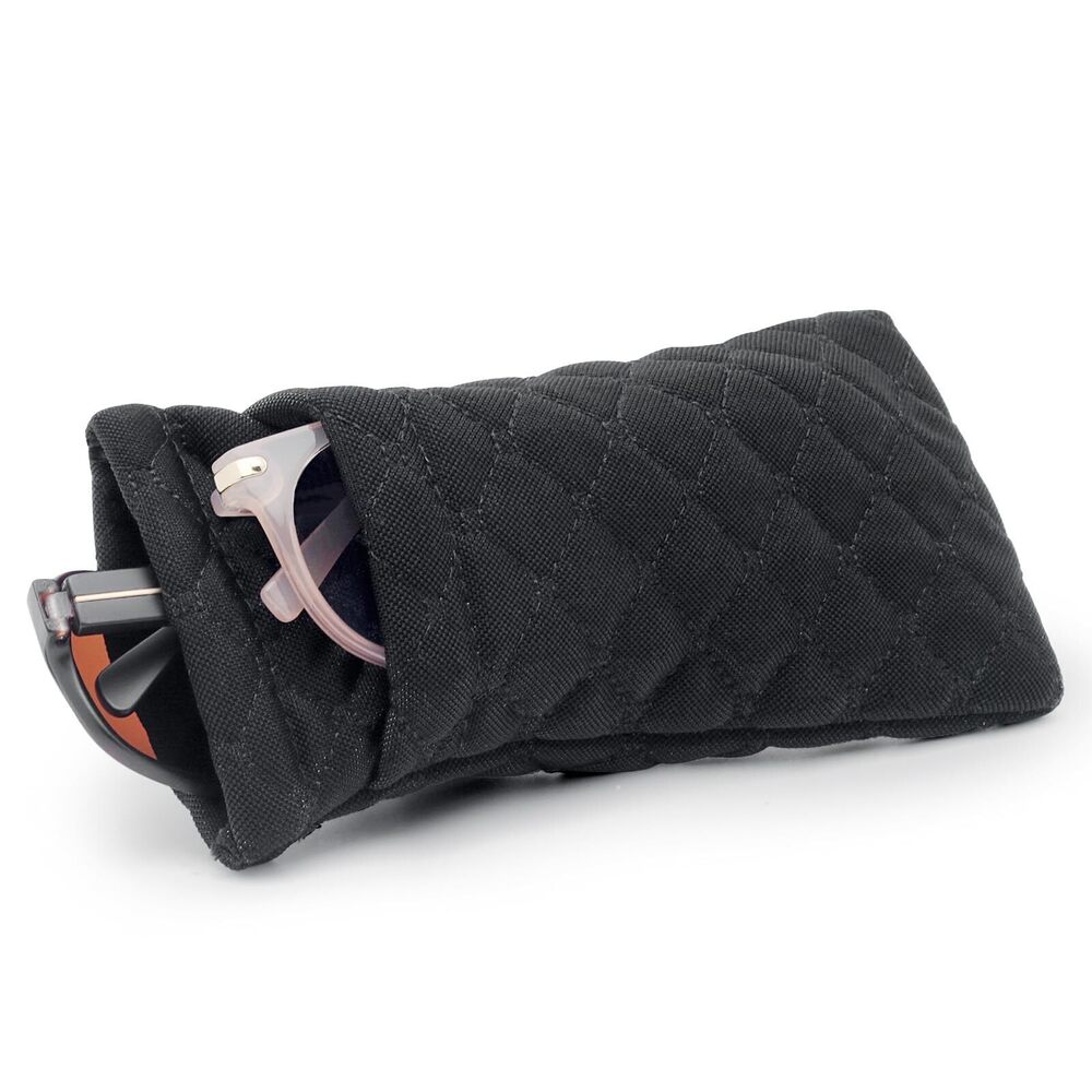 2914 Double Eyeglasses Pouch Large Squeeze Top Microfiber Soft Glasses Case